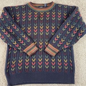 Vintage Gant Salty Dog Sweater Men’s XL Cotton Chunky Knit 90s Y2K Chevron T278